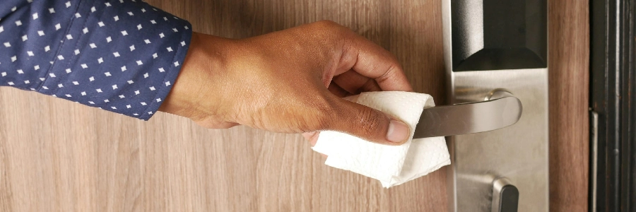 Cleaning smart home lock