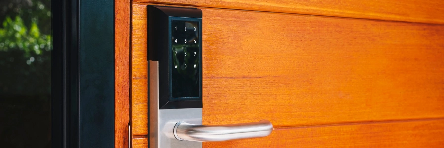 Close-up of a door lock