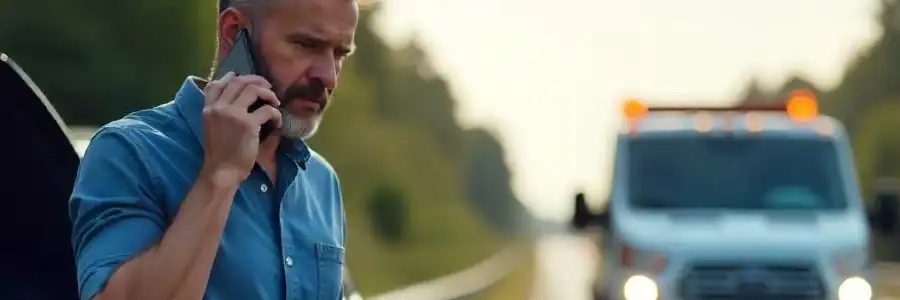 Mike standing next to his car sharing feedback