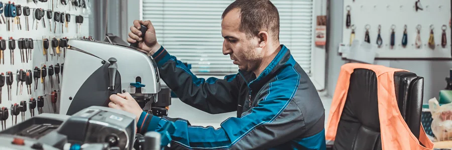 okey locksmith technician in action