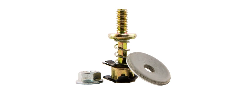 Spring loaded latches are the most common type of latch