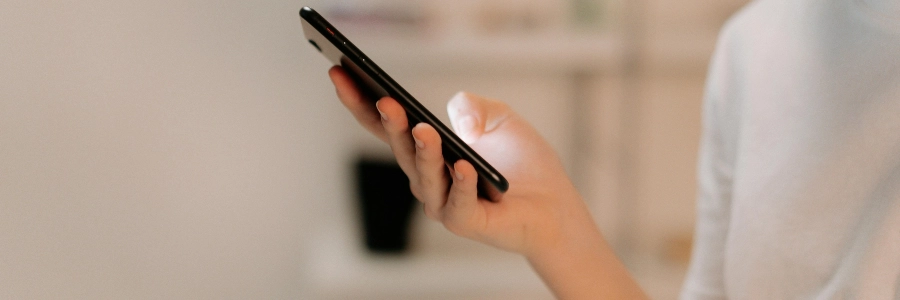 person monitoring access activity on a phone