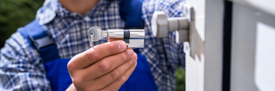 security device being installed