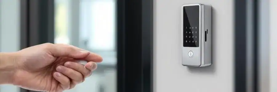 unlocking the office door using a contemporary key service