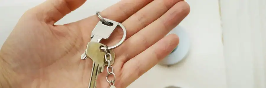 keys in palm
